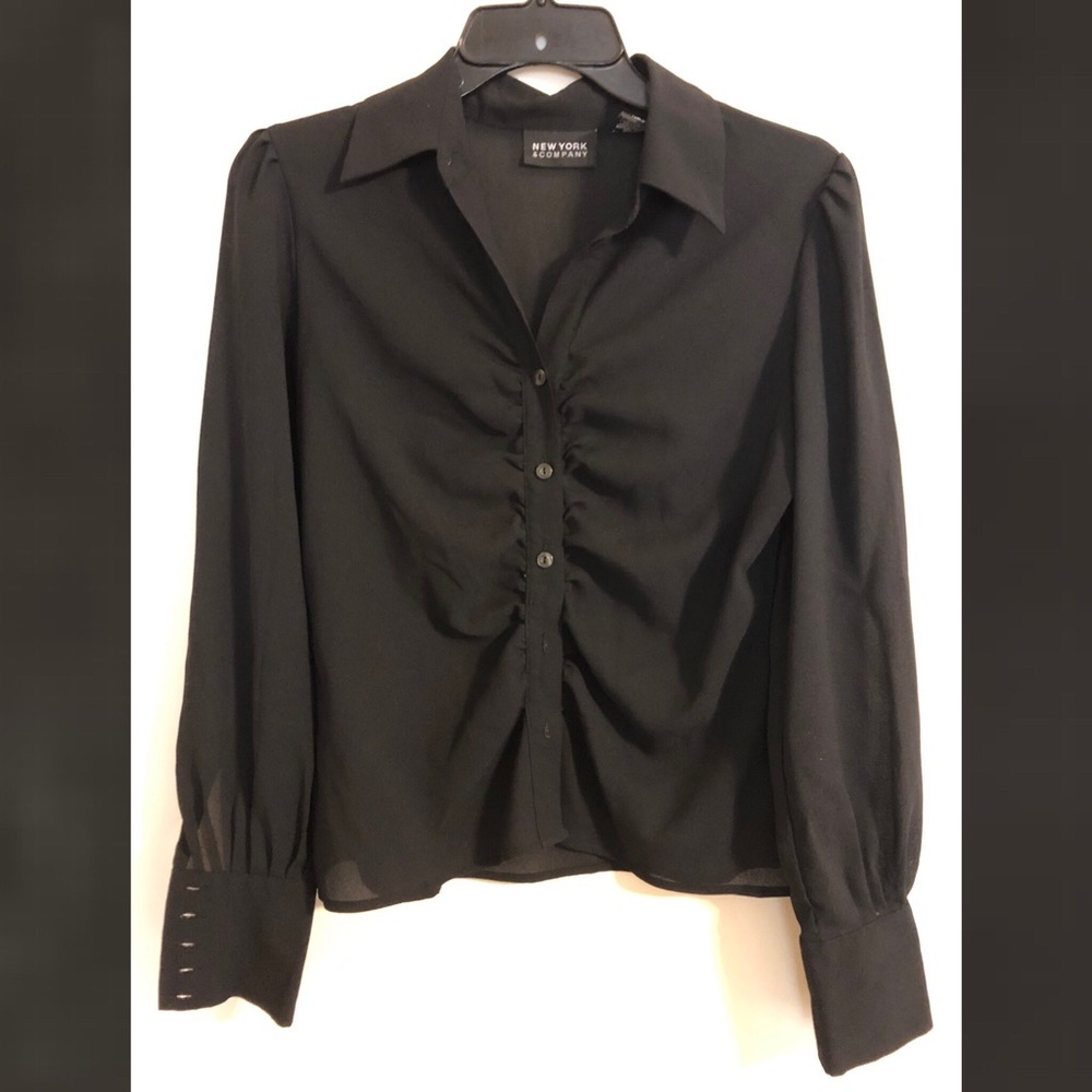 Black Button Down Blouse